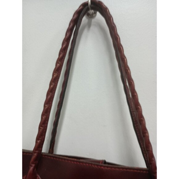 Vintage Patricia Nash Womens Eastleigh Tote Shoulder Bag Large Red Leather - Picture 4 of 11